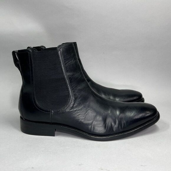 Cole Haan Men's Size 12 Black Leather Chelsea Boots - Picture 1 of 13